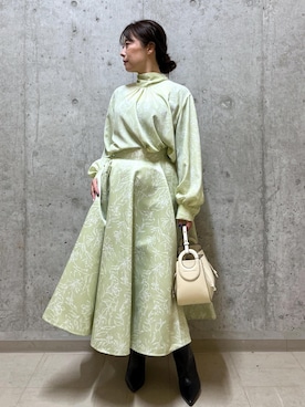 「アイテム（ブーツ）」を使った、HARUさん（レディース・153cm）の冬コーディネート