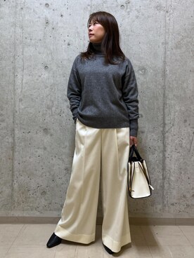 「タートル」｜「アイテム（ブーツ）」を使った、HARUさん（レディース・153cm）の冬コーディネート