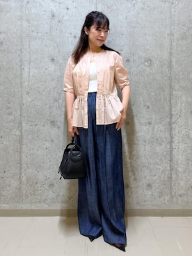 「アイテム（パンプス）」を使った、HARUさん（レディース・153cm・40代）の夏コーディネート