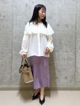 「ROPE'（ロペ）のアイテム」を使った、HARUさん（レディース・153cm）の春コーディネート