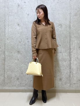 「アイテム（ハンドバッグ）」を使った、HARUさん（レディース・153cm・40代）の冬コーディネート