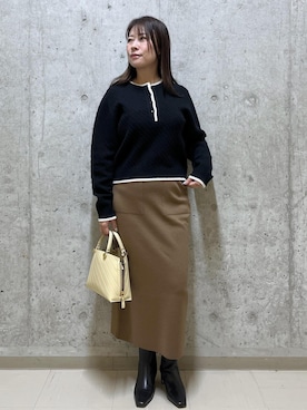 「アイテム（ハンドバッグ）」を使った、HARUさん（レディース・153cm・40代）の冬コーディネート