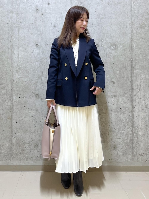 ストレッチ金ボタンブレザージャケット（テーラードジャケット）｜ROPE