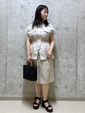 「E'POR（エポール）のアイテム」を使った、HARUさん（レディース・153cm）の夏コーディネート