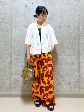 「アイテム（シャツ/ブラウス）」を使った、HARUさん（レディース・153cm・40代）の夏コーディネート
