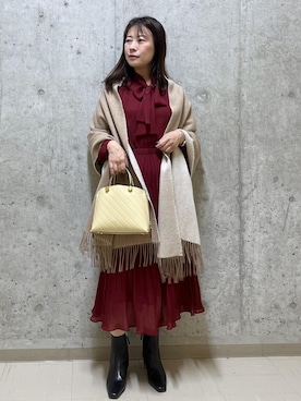 「E'POR（エポール）のアイテム」を使った、HARUさん（レディース・153cm）の冬コーディネート