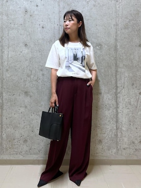 「アイテム（パンプス）」を使った、HARUさん（レディース・153cm・40代）の夏コーディネート