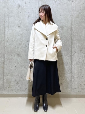 「アイテム（ワンピース/ドレス）」を使った、HARUさん（レディース・153cm・40代）の冬コーディネート