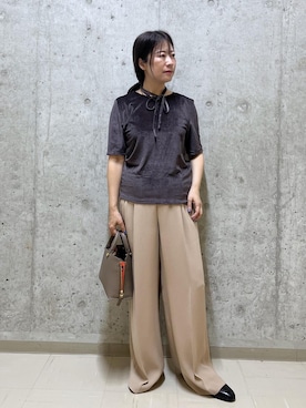 「E'POR（エポール）のアイテム」を使った、HARUさん（レディース・153cm）の秋コーディネート