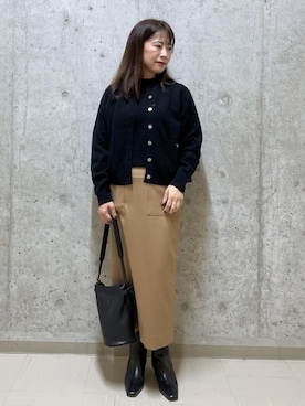 「アイテム（スカート）」を使った、HARUさん（レディース・153cm・40代）の秋コーディネート