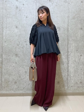 「アイテム（パンプス）」を使った、HARUさん（レディース・153cm・40代）の夏コーディネート