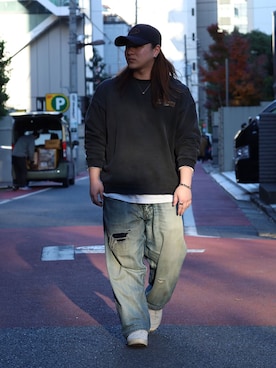 「アイテム（ピアス（片耳用））」を使った、kamada@LION HEARTさん（メンズ・165cm）の冬コーディネート