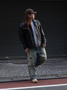 「アイテム（ピアス（片耳用））」を使った、kamada@LION HEARTさん（メンズ・165cm・20代）の秋コーディネート