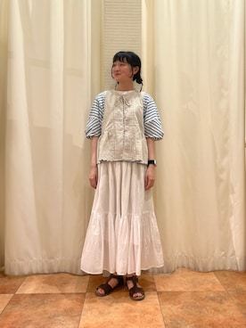 「リアルバイ」｜きおりさん（レディース・161cm）の夏コーディネート