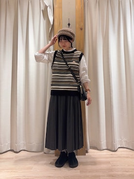 「KELTY別注」｜きおりさん（レディース・161cm）の秋コーディネート