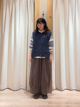 「ゆべしコラボ」｜きおりさん（レディース・161cm）の秋コーディネート