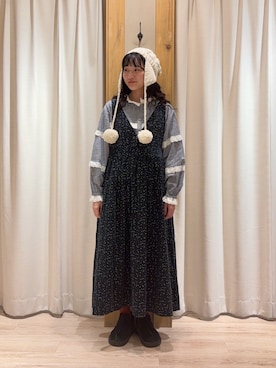 「TSUHARU by Samansa Mos2（ツハルバイサマンサモスモス）のアイテム（帽子）」を使った、きおりさん（レディース・161cm）の秋コーディネート