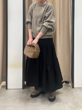 「田中里奈コラボ」｜きおりさん（レディース・161cm）の秋コーディネート