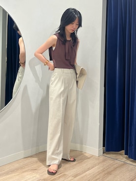 「NICOLAS LAINAS（ニコラスライナス）のアイテム」を使った、RINAさん（レディース・169cm）の夏コーディネート