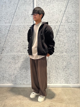 「adidas（アディダス）のアイテム（Tシャツ/カットソー）」を使った、ISさん（メンズ・172cm）の秋コーディネート