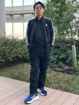 「アイテム（ジャージ）」を使った、KYさん（メンズ・175cm）の秋コーディネート