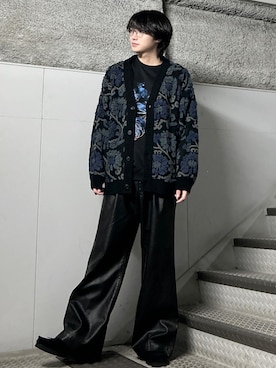 「JUNRED（ジュンレッド）のアイテム（Tシャツ/カットソー）」を使った、しゅうしゅうさん（メンズ・173cm）の冬コーディネート