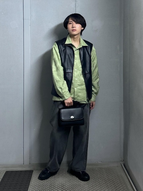 Fashiru シンセティックレザーベスト 最新発見 Fashiru シンセティックレザーベスト トップス - トップス