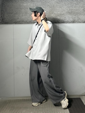 「JUNRED（ジュンレッド）のアイテム（バッグ）」を使った、しゅうしゅうさん（メンズ・173cm）の春コーディネート