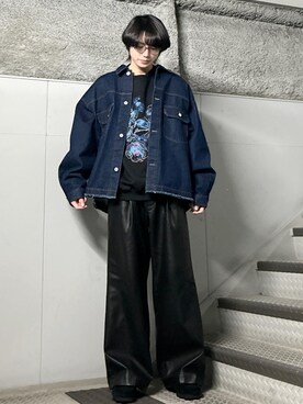 「JUNRED（ジュンレッド）のアイテム（ジャケット/アウター）」を使った、しゅうしゅうさん（メンズ・173cm）の春コーディネート