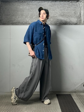 「JUNRED（ジュンレッド）のアイテム（バッグ）」を使った、しゅうしゅうさん（メンズ・173cm）の春コーディネート