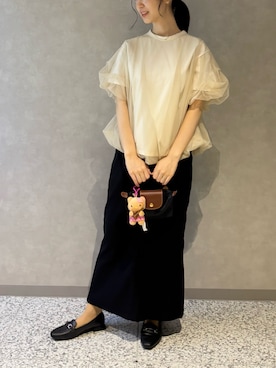「アイテム（ママ＆ベビー）」を使った、mさん（レディース・157cm）の秋コーディネート