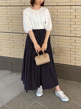 「アツいコーデ全部見せ」｜mさん（レディース・157cm）の夏コーディネート