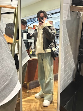 「CLEL（クレイル）のアイテム」を使った、ねいとさん（メンズ・169cm）の冬コーディネート