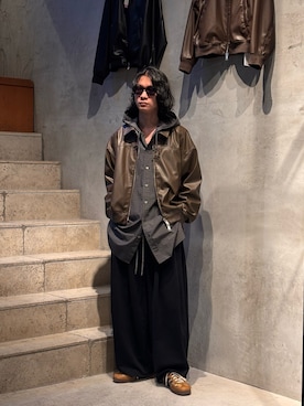 「Toironier（トワロニエ）のアイテム」を使った、中原大地【吾亦紅】さん（メンズ・172cm）の春コーディネート