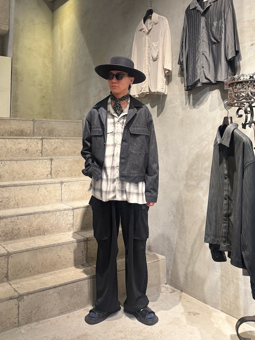 Toironier/トワロニエ/Opencollar Check Shirt