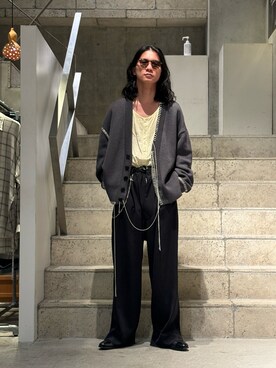 「OUAT（オーユーエーティー）のアイテム」を使った、中原大地【吾亦紅】さん（メンズ・172cm）の夏コーディネート