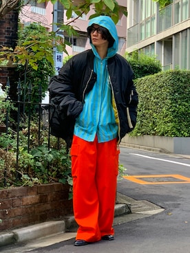 「SHINYAKOZUKA（シンヤコヅカ）のアイテム」を使った、中原大地【吾亦紅】さん（メンズ・172cm）の秋コーディネート
