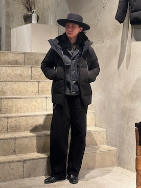 「おでかけコーデ」｜「アイテム（ダウンジャケット/コート）」を使った、中原大地【吾亦紅】さん（メンズ・172cm）の秋コーディネート