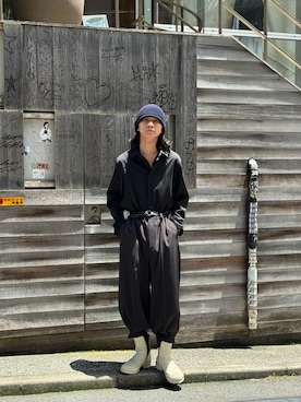 「CPH（シーピーエイチ）のアイテム（帽子）」を使った、中原大地【吾亦紅】さん（メンズ・172cm）の夏コーディネート