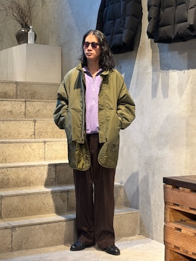 「アイテム（スウェット）」を使った、中原大地【吾亦紅】さん（メンズ・172cm・20代）の秋コーディネート