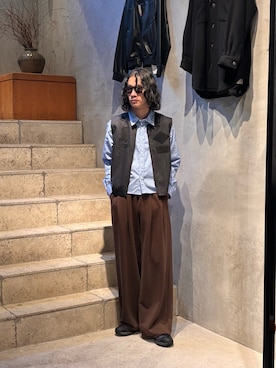 「Toironier（トワロニエ）のアイテム」を使った、中原大地【吾亦紅】さん（メンズ・172cm）の春コーディネート