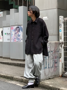 「SHINYAKOZUKA（シンヤコヅカ）のアイテム」を使った、中原大地【吾亦紅】さん（メンズ・172cm）の秋コーディネート