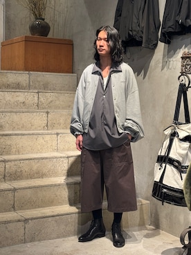 「アイテム（その他アウター）」を使った、中原大地【吾亦紅】さん（メンズ・172cm・20代）の秋コーディネート