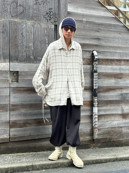 Toironier/トワロニエ/CHECK LOOSE SHIRT