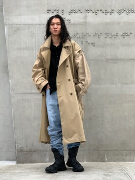 「LEMAIRE（ルメール）のアイテム」を使った、中原大地【吾亦紅】さん（メンズ・172cm）の秋コーディネート