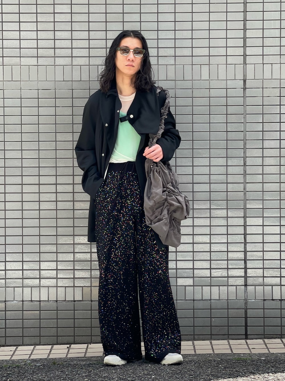 SHINYAKOZUKA ARTIST’SMATERIALIN TROUSERS BOTTOMS – SHINYAKOZUKA