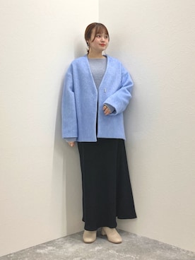 「152cm」｜「アイテム（その他アウター）」を使った、nol murakamiさん（レディース・152cm）の秋コーディネート