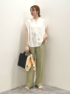 「NOLLEY’S（ノーリーズ）のアイテム」を使った、nol murakamiさん（レディース・152cm）の夏コーディネート