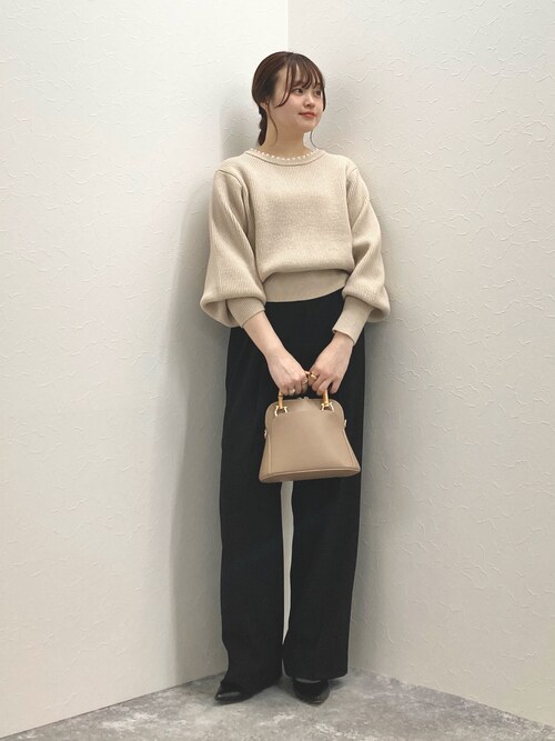 NOLLEY'S 片畦クルーネックプルオーバーニット NOLLEY'S（ノーリーズ）の「片畦クルーネックプルオーバーニット