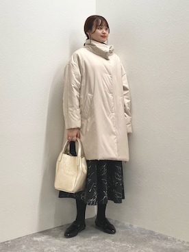 「152cm」｜「アイテム（その他アウター）」を使った、nol murakamiさん（レディース・152cm）の冬コーディネート